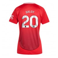 Manchester United Diogo Dalot #20 Replica Home Shirt Ladies 2024-25 Short Sleeve